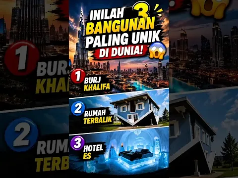 3 BANGUNAN PALING UNIK DI DUNIA