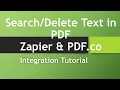 Search and Delete Text in PDF using PDF co and Zapier