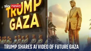 Donald Trump shares AI-generated video of Gaza vision