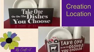 DIY DT paper plate holder under 10