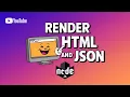 Node js Tutorial Rendering HTML with GET API - Step-by-Step Guide NodeStack