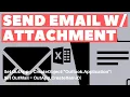 Excel VBA Macro Send Email with Attachment Step-by-Step Tutorial