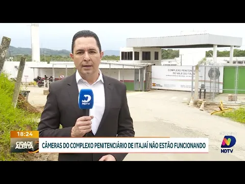 Segurança comprometida: câmeras do presídio em Itajaí estão desativadas por falta de contrato