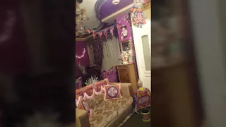 طريقه عمل زينه رمضان من القماش الخياميه زينه مثلثات خياميه 