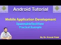 Mobile Application Development-How to create Spannable TextView