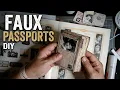 DIY Faux Passport Journal Using Etsy Printables a Vintage Yearbook