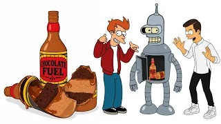 Bender, life-size and 100% chocolate! 🤖🍫