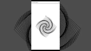 Square Spiral Using Python