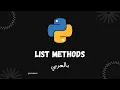List Methods - 21