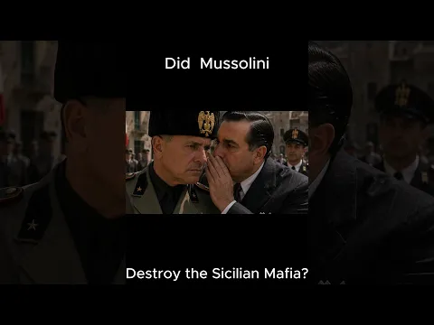 Why did Mussolini declare war on the mafia? Was this myth or reality?  #wwii  #history
