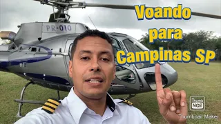 Voando Comigo para Campinas SP (Airbus H125) Helicóptero (Com fonia)