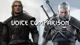 The Witcher - voice comparison Henry Cavill and Doug Cockle