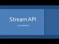 Stream API - Java 8