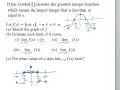 Sketching With Greatest Integer Function and Finding Limits