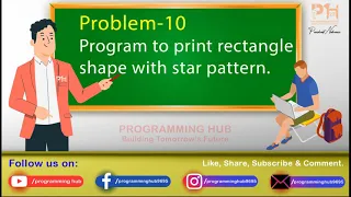 Program to print rectangle shape with star pattern