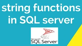string functions in SQL server