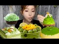 Asmr🍰Swirl Pattern Eggless Cream Cake🍰 (Soft And Waxy Sound) 크림丨먹방丨Mukbang丨Satisfying丨Eatings