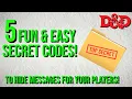 5 Fun Codes Ways To Hide Secret Messages For Your Players In Your D D or TTRPG Campaigns