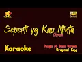 Seperti yang kau minta - KARAOKE (Pongki Barata ft Baim Version)