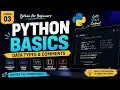 03 - Python Data Types Comments int float str bool Explained Python Tutorial