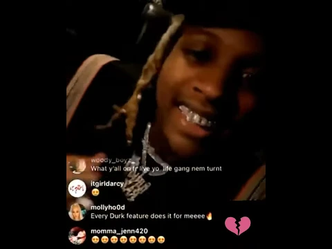 Download MP3 LIL DURK Finds Out KING VON Was Shot During His IG LIVE 😢💔
