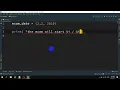 Display a sample examination schedule in Python