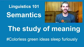 Semantics Intro to Linguistics 8