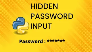 Getting Hidden Password input from Users in Python