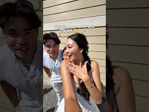 Our ICONIC Backyard Engagement Party TOUR!! 😭✨💍