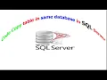 Microsoft SQL server Code Copy table in same database in SQL Server
