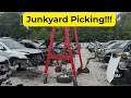 My FIRST Time Picking Auto Parts to Flip at a Junkyard