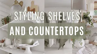 HOW TO STYLE YOUR KITCHEN SHELVES COUNTERS EASY DECOR IDEAS FOR A WARM INVITING KITCHEN