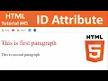 HTML Tutorial - ID Attribute in HTML