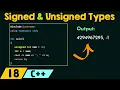 Signed and Unsigned Types in C