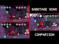 FNF': Vs Impostor - Sabotage + Meltdown (V2 vs V3 vs V4) (vs red imposter songs comparison)