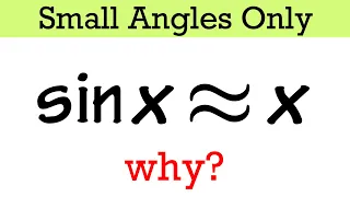Why sin x x small-angle approximation