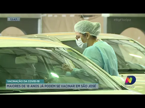 Maiores de 18 anos já podem se vacinar em São José