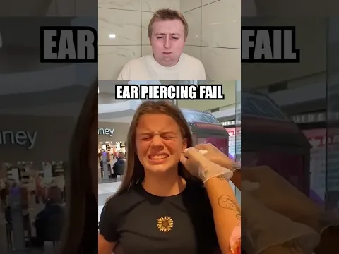 EAR PIERCING FAIL #Shorts
