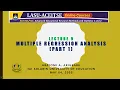 Abayomi Arigbabu - LASU-ACEITSE Online Lectures Multiple Regression Part 1