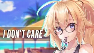 Download Nightcore - I Don't Care 🍀 Lyrics MP3