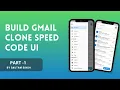 Build Gmail Clone Speed Code UI Flutter kalyugtechy