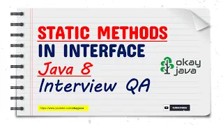Static Methods Interface Interview Question Java 8 features static methods in interface okayjava