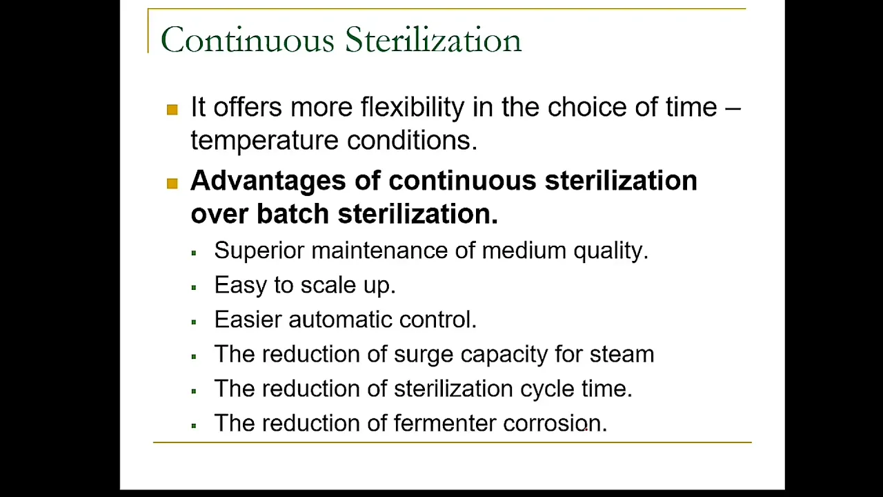 Continous Sterilization