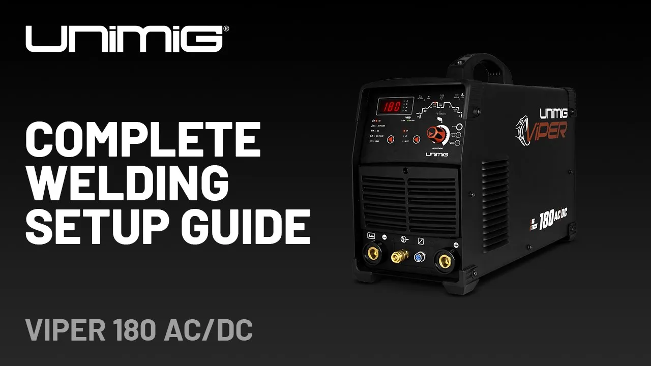VIPER 180 AC/DC - Complete Welding Setup Guide - YouTube thumbnail
