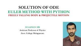 Euler Method with Examples and Python