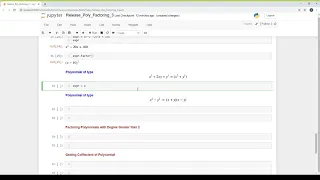 Factoring of Polynomials Computer Aided Algebra Using Python Sympy Package
