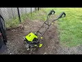 Tiller Cultivator 15-Amp 18-Inch Width 9-Inch Depth Corded Electric Tiller