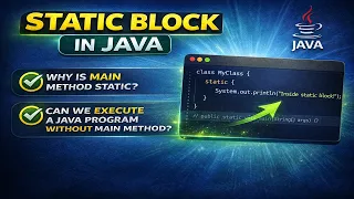 static block in java static keyword how to use static block in java tutorial