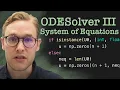 Solving ODEs in Python 3 System of Equations
