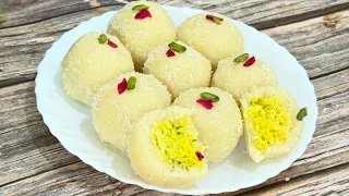 2 ਕੋਲੀਆਂ ਨਾਰੀਅਲ ਨਾਲ 5 ਮਿੰਟ ਵਿੱਚ ਬਣਾਓ Coconut Rabdi  Laddu | नारियल के लड्डू | Nariyal Ladoo Recipe